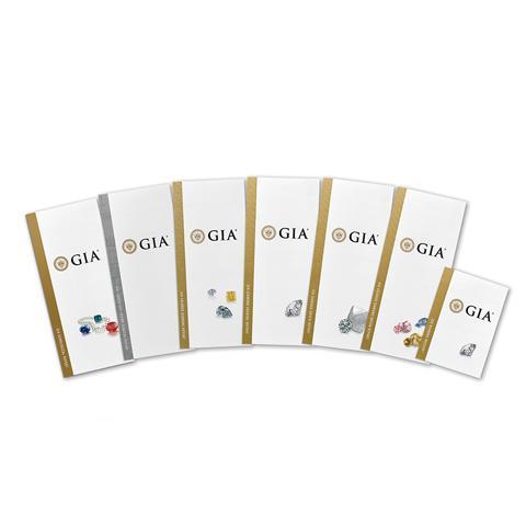 Group of 7 different GIA report brochures